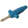 Hirschmann Test & Measurement Blue Male Banana Plug 4 mm Connector, Solder Termination, 60V dc, 30A, Nickel Plating 931667102