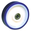 LAG White Blue Polyurethane Trolley Wheel 100mm Diameter 40mm Width 250kg Load Capacity Model 35008