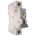 Europa Miniature Circuit Breaker 1-Pole 4A Type C 400V AC 10 kA Breaking Capacity EUC1P 