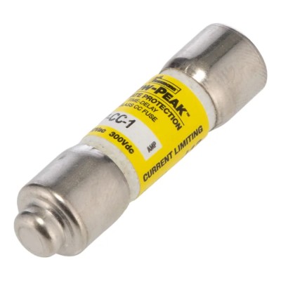 Eaton 1A Time Delay Melamine Cartridge Fuse 10 x 38 mm LP-CC-1