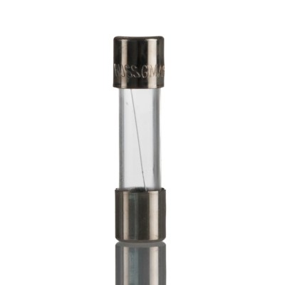 Eaton 4A Fast Acting Glass Cartridge Fuse 5 x 20 mm, 125V AC, Series GMA BK-GMA-4-R