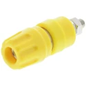 Hirschmann Test & Measurement Yellow 35A Test Connector with Brass Contacts Nickel Plated 2 mm Hole Diameter 930103103