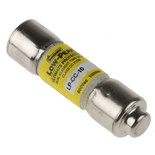 Eaton 10A T Melamine Cartridge Fuse 10 x 38 mm, 600V AC, Time Delay, Class CC LP-CC-10