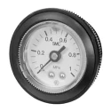 SMC 42.5 mm Die Cast Aluminium Back Entry Pressure Gauge R 1/8 in Connection, 1 MPa Accuracy ±3% G46-P10-02-X30