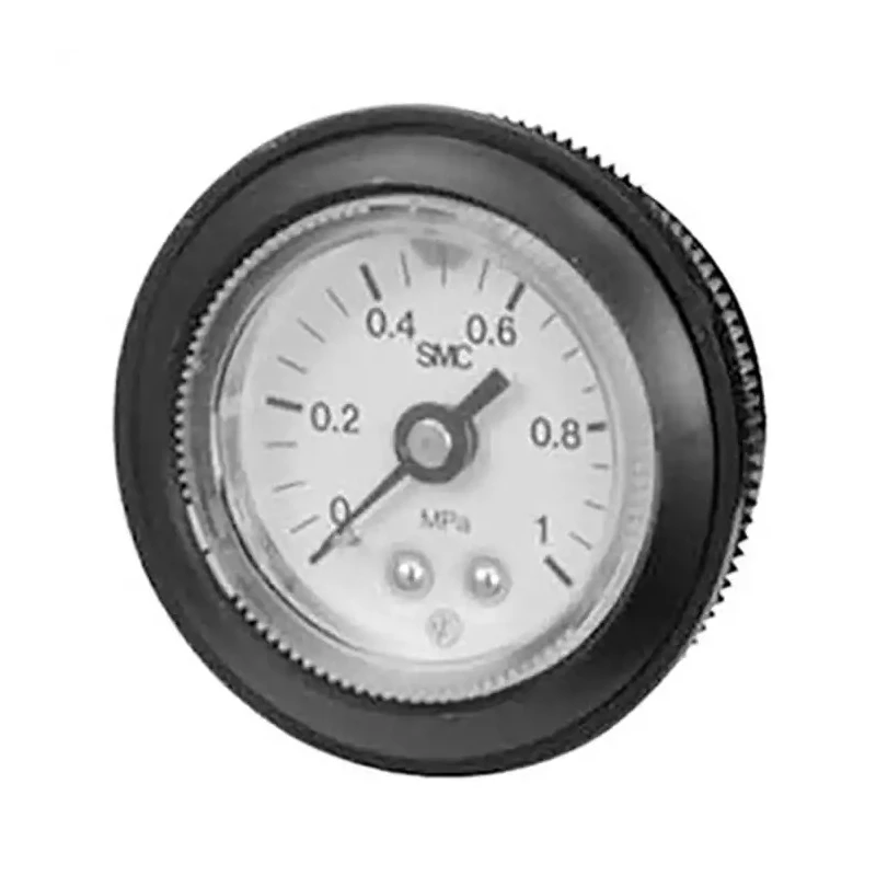 SMC 42.5 mm Die Cast Aluminium Back Entry Pressure Gauge R 1/8 in Connection, 1 MPa Accuracy ±3% G46-P10-02-X30