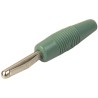 Hirschmann Test & Measurement Green Male Banana Connector 4 mm Plug-In Termination 60V 16A Nickel Plating 930046104