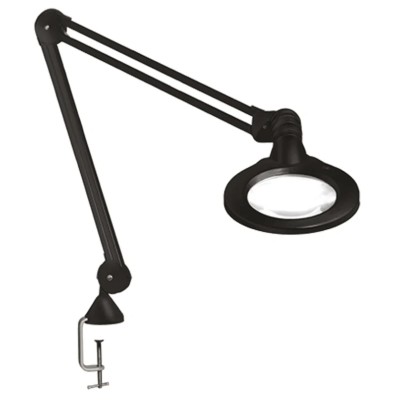Luxo LED Magnifying Lamp Table Clamp Mount, 5dpt Dioptre, 11W LED, 240V, 1.05m Reach KFL026446