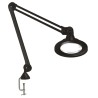 Luxo LED Magnifying Lamp Table Clamp Mount, 5dpt Dioptre, 11W LED, 240V, 1.05m Reach KFL026446