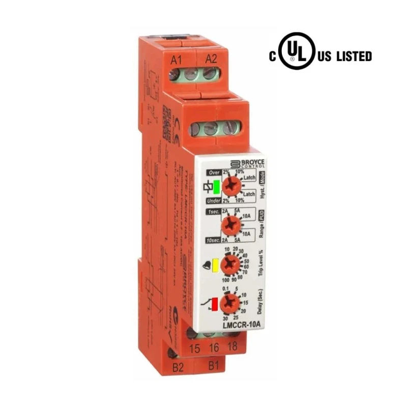 Broyce Control 3 Phase Monitoring Relay SPDT DIN Rail Mount LMCCR-10A 24-230VAC/DC