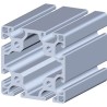 RS PRO Grey Aluminium Strut Profile 80 x 80 mm 8 mm Groove, 3 m Length 850-8509