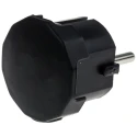 RS PRO 16A 250V Germany Type F Mains Plug Black Cable Mount Screw Termination 849-6119
