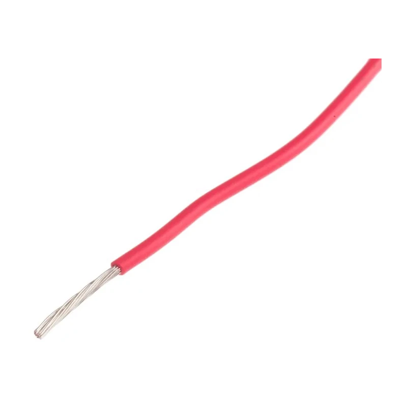 RS PRO Red 0.6 mm² Hook Up Wire, 20 AWG, 19/0.2 mm Core Strands, 100 m Length, Polyvinyl Chloride Jacket, 250V 851-3591