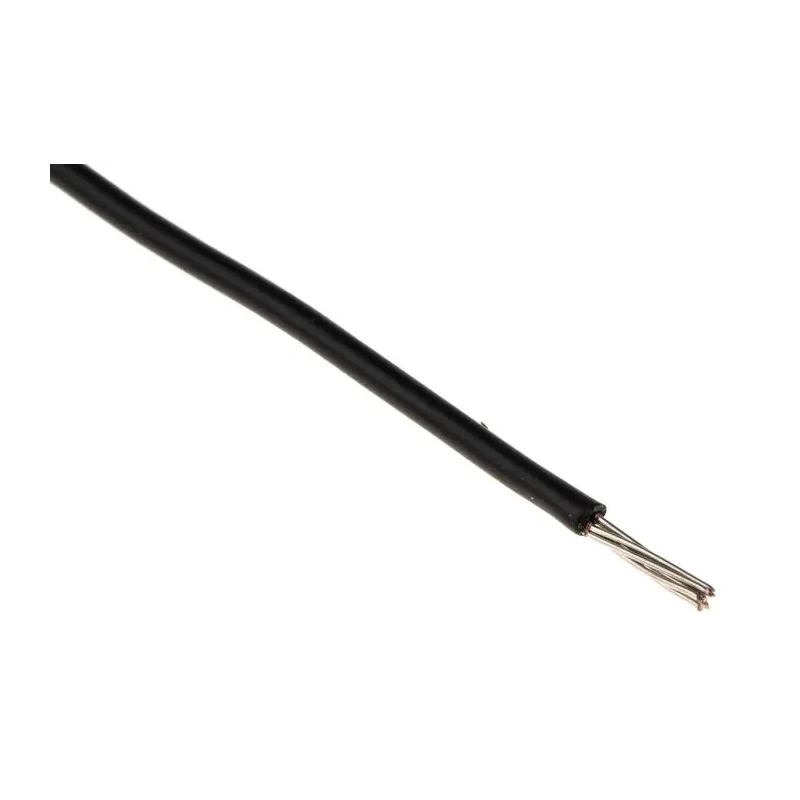 RS PRO Black 0.34 mm² 22 AWG Hook Up Wire 7 x 0.25 mm Strands, 250 m, Polyvinyl Chloride 851-3573