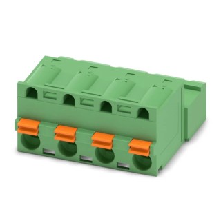 Phoenix Contact Pluggable Terminal Block 4-Contact 7.62 mm Pitch 12A 1 kV Polyamide Housing Male Connector GFKIC 1761629