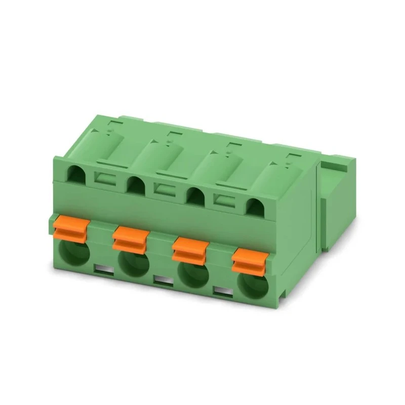 Phoenix Contact Pluggable Terminal Block 4-Contact 7.62 mm Pitch 12A 1 kV Polyamide Housing Male Connector GFKIC 1761629