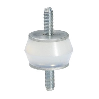 Taica M6 Male to Male Bobbin Anti-Vibration Mount Silicone Gel, 6mm Bore, 30mm OD, 22mm Height, 14kg Compression MN-3 SUS