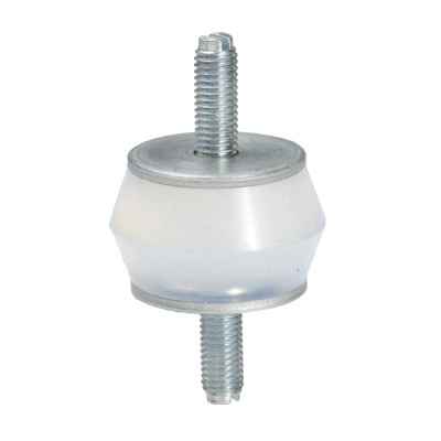 Taica M6 Male to Male Bobbin Anti-Vibration Mount Silicone Gel, 6mm Bore, 30mm OD, 22mm Height, 14kg Compression MN-3 SUS