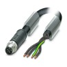 Phoenix Contact Male 4 way Straight to 4 way Unterminated Sensor Actuator Cable, 1 m 1408835
