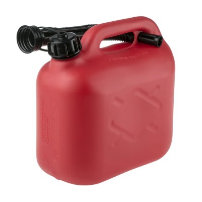 RS PRO Plastic Fuel Can Jerry Container, 5L Capacity, Durable Plastic Material 851-7503