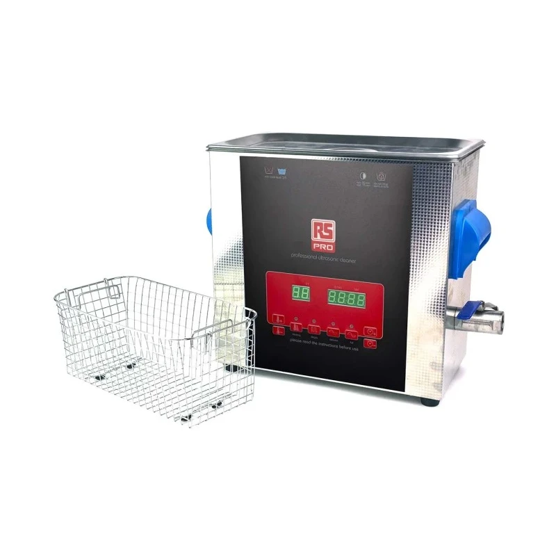 RS PRO Ultrasonic Cleaner 6L Stainless Steel Tank, 300W Heater, 150W Ultrasonic Power, 40 KHz Frequency 855-5915