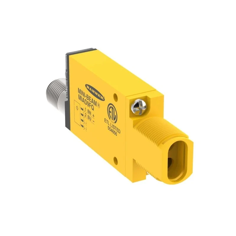 Banner Glass Fibre Optic Sensor Current Output 225mW 4-Pin Connector IP67 15V MIAD9FQ
