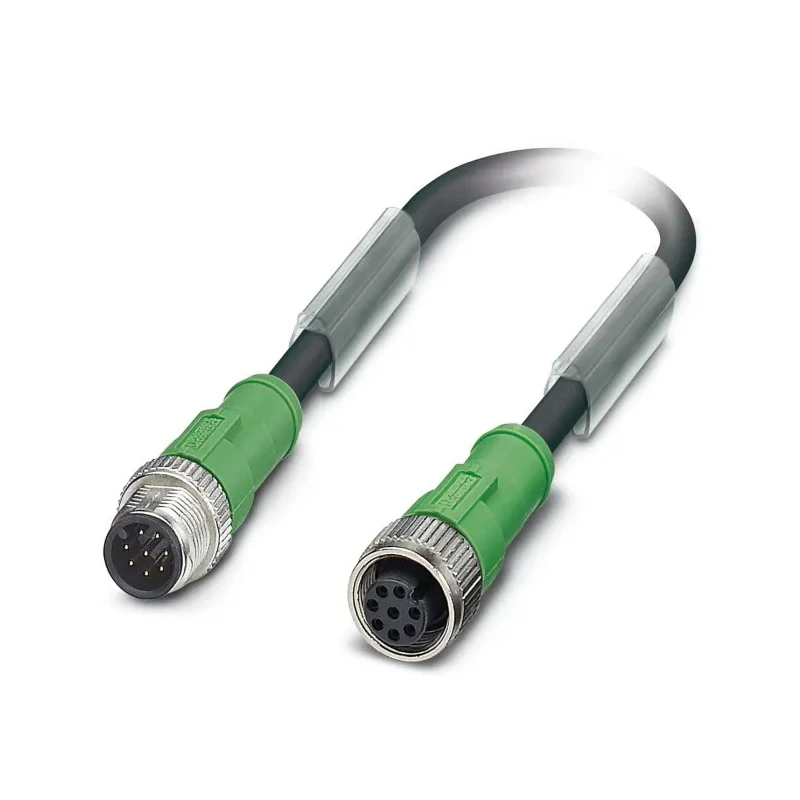 Phoenix Contact Sensor Actuator Cable 3 m Length 8 Way Male to Female Straight Connectors 30V 1522707