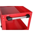 RS PRO 3 Steel Swivel Workshop Tool Trolley with 3 Shelves, Steel Frame, Rubber Wheels, 840mm x 405mm Platform 851-7604