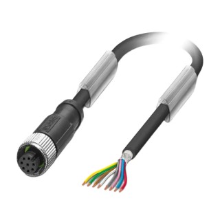 Phoenix Contact Sensor Actuator Cable Female 8 Way M12 to 8 Way Unterminated 3 m 30V 1522875
