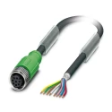 Phoenix Contact Sensor Actuator Cable Female 8 Way M12 to 8 Way Unterminated 3 m 30V 1522875