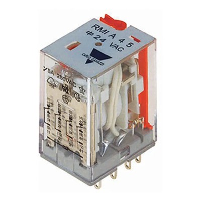 Carlo Gavazzi 24V AC Coil Power Relay, 5A Switching Current, 4PDT Contact Configuration RMIA4524AC