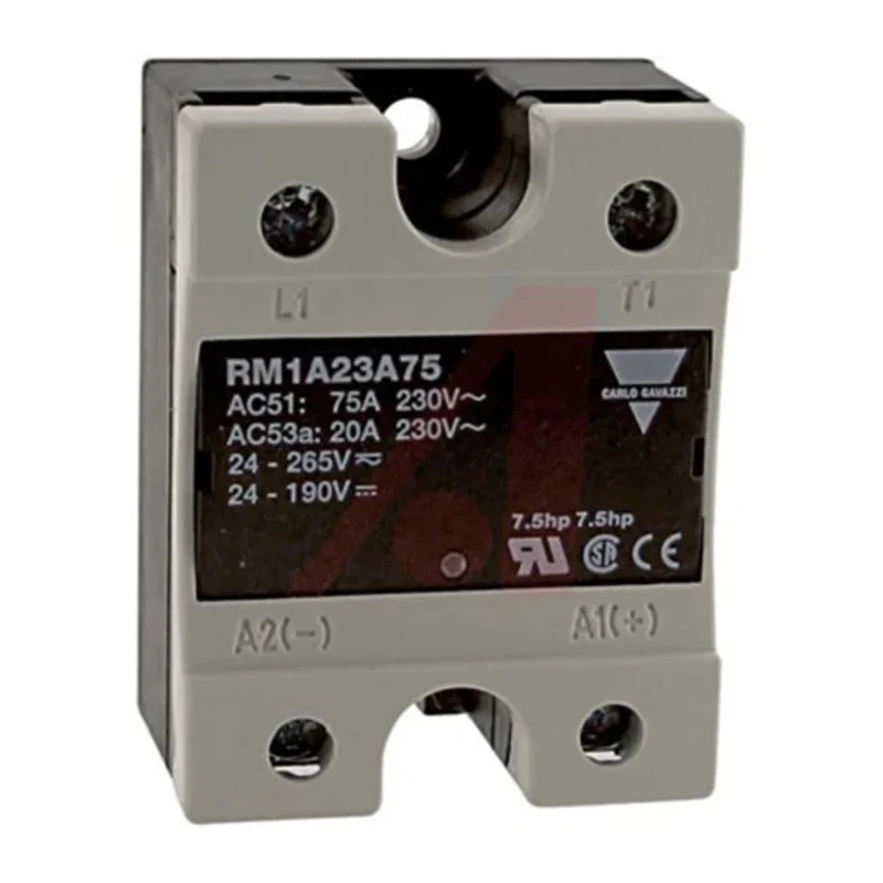 Carlo Gavazzi Solid State Relay Panel Mount 75A Load 265V AC Load 280V AC Control RM1A
