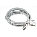 Phoenix Contact Serial Cable Male D-Sub 15-Pin to Female DB15, 3 m, Semi-Rigid Polyvinyl Chloride, 125 V, 230 Series DB15