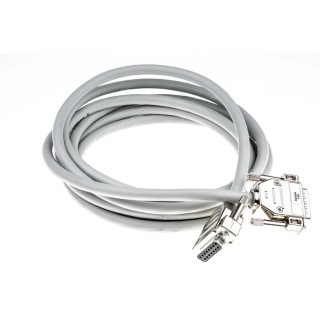 Phoenix Contact Serial Cable Male D-Sub 15-Pin to Female DB15, 3 m, Semi-Rigid Polyvinyl Chloride, 125 V, 230 Series DB15