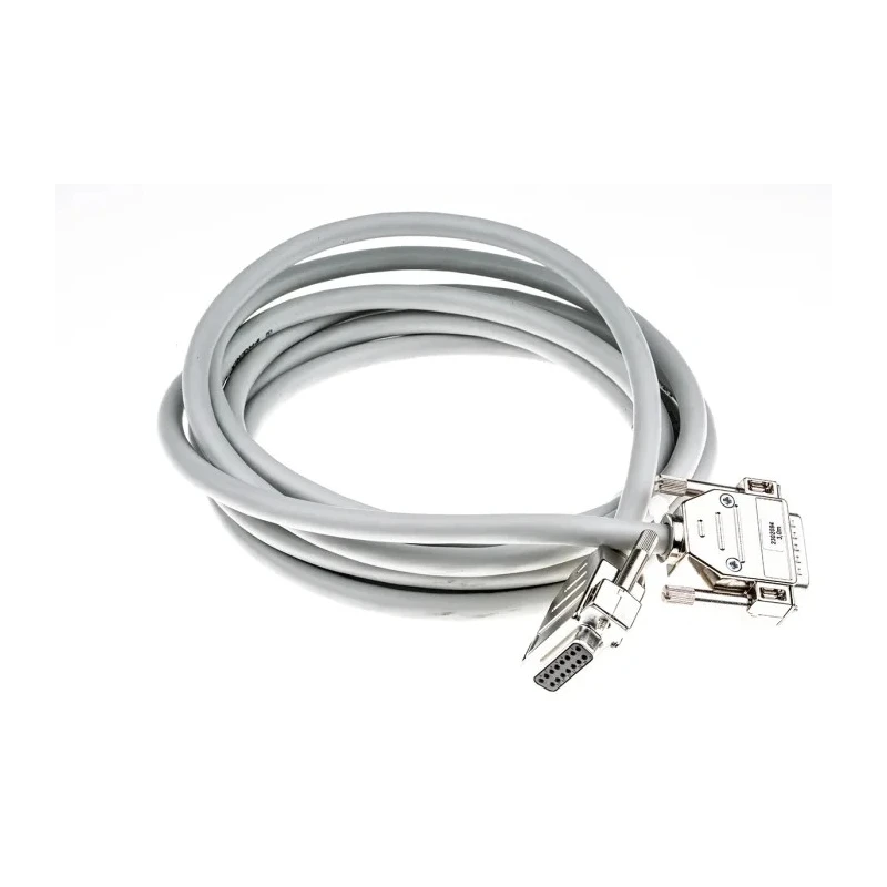 Phoenix Contact Serial Cable Male D-Sub 15-Pin to Female DB15, 3 m, Semi-Rigid Polyvinyl Chloride, 125 V, 230 Series DB15