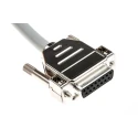 Phoenix Contact Serial Cable Male D-Sub 15-Pin to Female DB15, 3 m, Semi-Rigid Polyvinyl Chloride, 125 V, 230 Series DB15