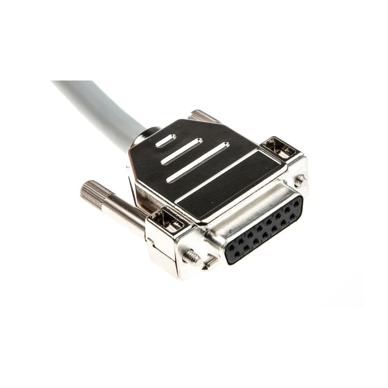 Phoenix Contact Serial Cable Male D-Sub 15-Pin to Female DB15, 3 m, Semi-Rigid Polyvinyl Chloride, 125 V, 230 Series DB15