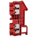 Phoenix Contact PT 2.5-QUATTRO RD Series Feed Through Terminal Block Red, 1-Level, 24A, 800V, Push-in Termination 3209580