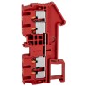 Phoenix Contact PT 2.5-QUATTRO RD Series Feed Through Terminal Block Red, 1-Level, 24A, 800V, Push-in Termination 3209580