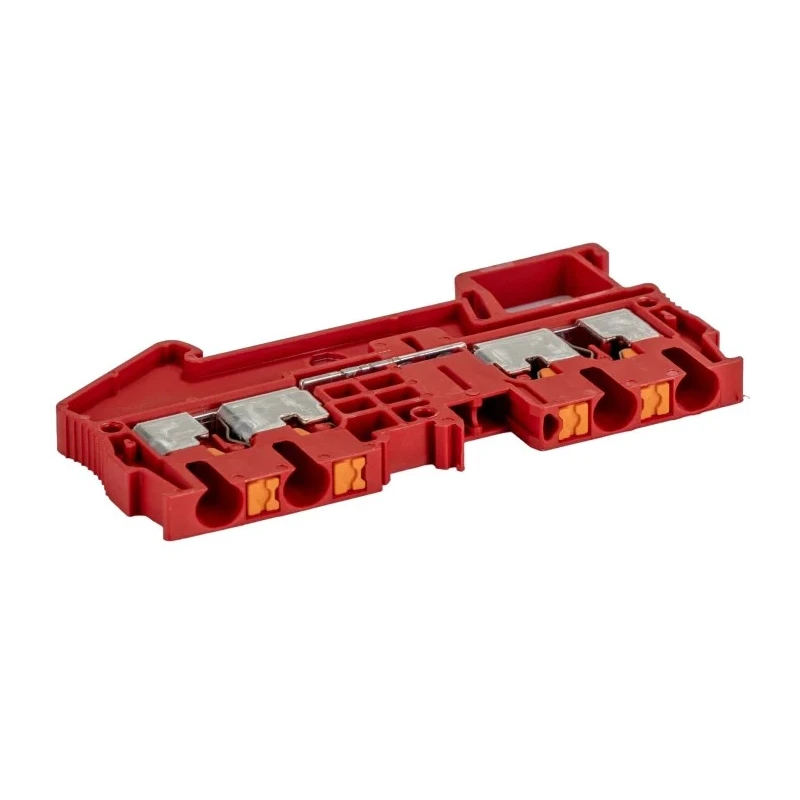 Phoenix Contact PT 2.5-QUATTRO RD Series Feed Through Terminal Block Red, 1-Level, 24A, 800V, Push-in Termination 3209580