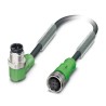 Phoenix Contact SAC Sensor Actuator Cable 4 Cores 1.36 mm² CSA 22 AWG 3 m Grey Black Polyurethane Sheath 1668629