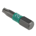 Wera Screwdriver Bit 6.35 mm Tip T20 Tip Hex Drive 25 mm Overall 05066124001