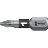Wera Screwdriver Bit 6.35 mm Hex Drive PZ1 Tip, Chrome Plated Stainless Steel 05056720001