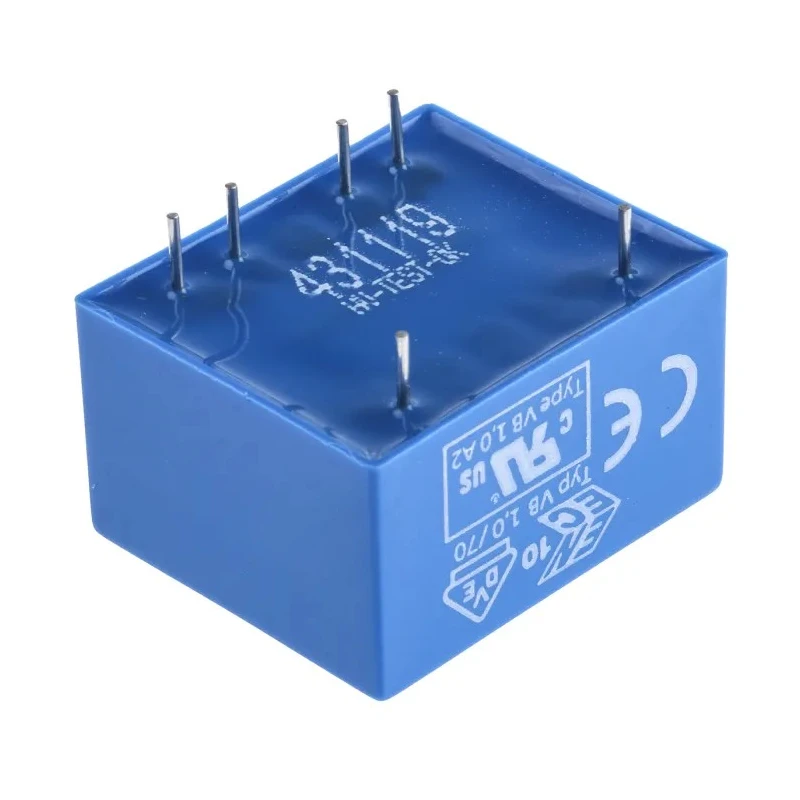 Block Through Hole PCB Transformer Dual Secondary 9 V ac 2 Output 230 V ac Primary 1 VA VB 1.0/2/9