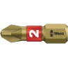 Wera Screwdriver Bit, 1/4 in Hex Drive, PH2 Tip, 25 mm Overall Length, High Quality Torsion Zone 05056412001