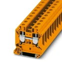 Phoenix Contact UT 16 OG Series Feed Through Terminal Block Orange 1-Level Screw Terminal, 1.5mm² to 25mm², 76A, 1kV 3047468