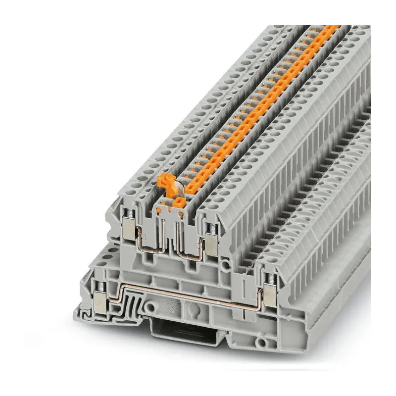 Phoenix Contact UTI 2.5-L/LTB Series DIN Rail Terminal Block Grey 0.2mm² to 4mm² 3-Level Screw Termination 3076023