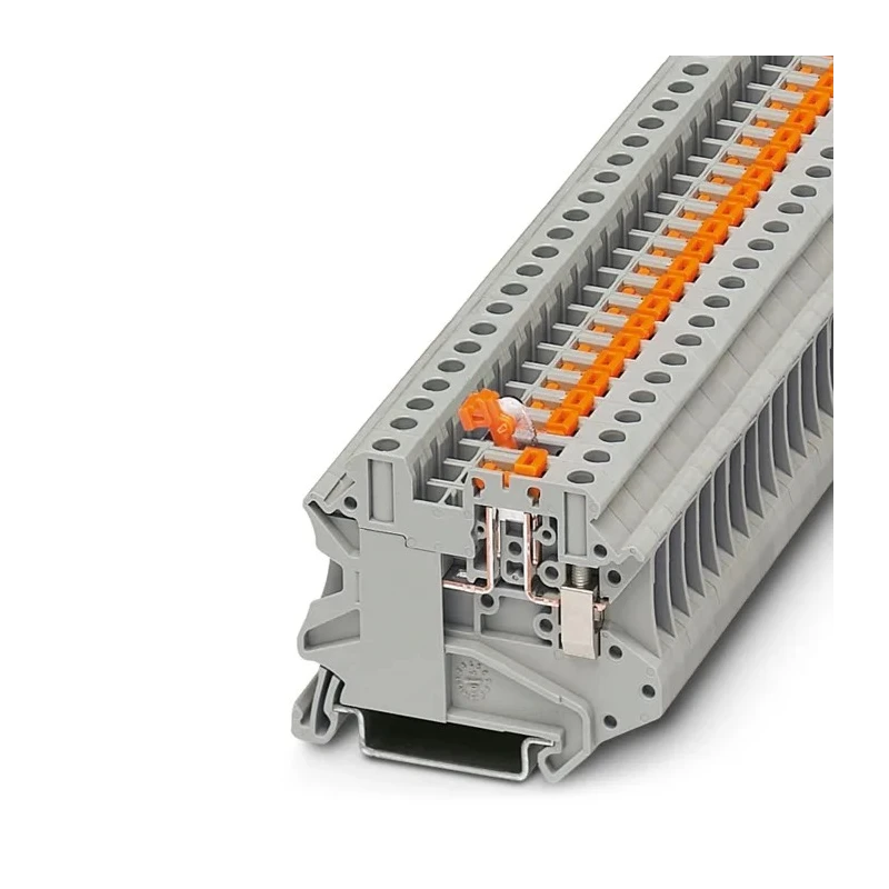 Phoenix Contact UT 4-MT-EX Series Knife Disconnect Terminal Block Grey 0.14mm² to 6 mm², 1-Level, Screw Termination 3046141