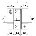 Huco 12.7 mm Flexible Coupler Torque 3.5 Nm ISO 773/774 BS 4235 Pt. 1 BS 46 Pt. 1 205.41.3636
