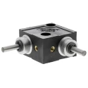 Huco Type L Gearbox with 1:1 Gear Ratio, 0.68 Nm Maximum Torque, 4mm Shaft Diameter, 30.5mm Length 332.31.2