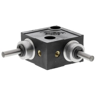 Huco Type L Gearbox with 1:1 Gear Ratio, 0.68 Nm Maximum Torque, 4mm Shaft Diameter, 30.5mm Length 332.31.2